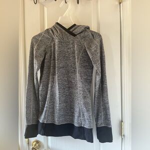 lululemon athletica Gray and Black Women's Top